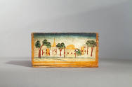 Artist unidentified, “Box "split" top with village scenes”, Menheim Township, Lancaster County,…