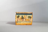 Artist unidentified, “Box "split" top with village scenes”, Menheim Township, Lancaster County,…