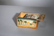 Artist unidentified, “Box "split" top with village scenes”, Menheim Township, Lancaster County,…