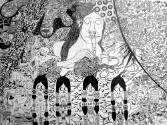 Jean-Pierre Nadau (b. 1963), “Amazonie (Amazon),” Morillon, France, 2007, Sergent-Major pen, bl…