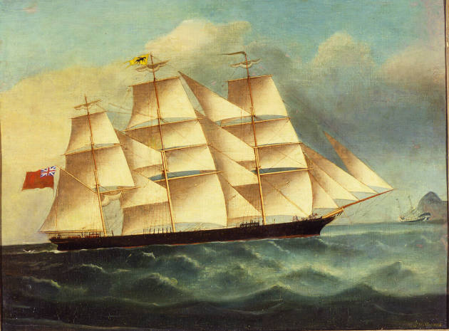 S. Williams, (dates unknown), “Clipper 'Sir Lancelot'”, Probably United Kingdom, c. 1865, Oil o…